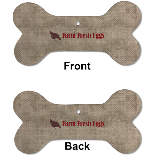 Farm Quotes Ceramic Flat Ornament - Bone Front & Back (APPROVAL)