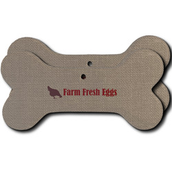 Farm Quotes Ceramic Dog Ornament - Front & Back