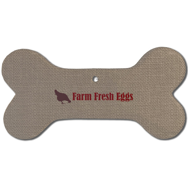 Farm Quotes Ceramic Flat Ornament - Bone Front