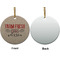 Farm Quotes Ceramic Flat Ornament - Circle Front & Back (APPROVAL)