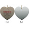 Farm Quotes Ceramic Flat Ornament - Heart Front & Back (APPROVAL)
