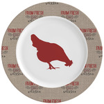 Farm Quotes Ceramic Dinner Plates (Set of 4)