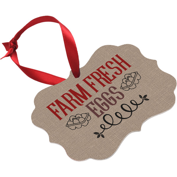 Farm Quotes Christmas Ornament (Angle View)