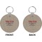Farm Quotes Circle Keychain (Front + Back)