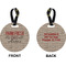 Farm Quotes Circle Luggage Tag (Front + Back)