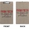 Farm Quotes Clipboard (Legal) (Front + Back)