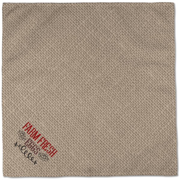 Farm Quotes Cloth Napkins - Personalized Dinner (Full Open)