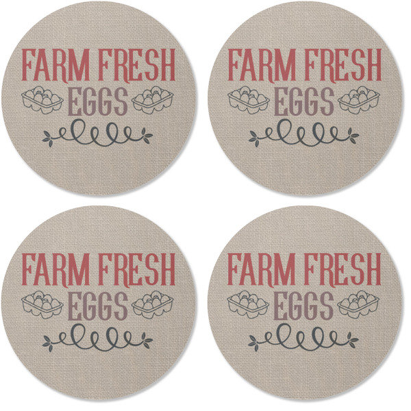 Farm Quotes Coaster Round Rubber Back - Apvl