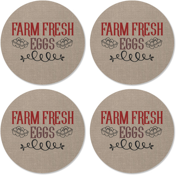 Farm Quotes Coaster Round Rubber Back - Apvl