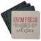 Farm Quotes Square Rubber Backed Coasters - Set of 4