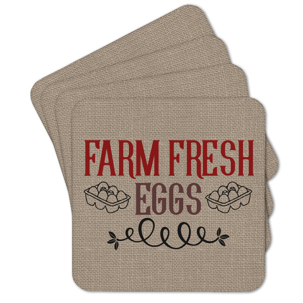 Custom Farm Quotes Cork Coaster - Set of 4