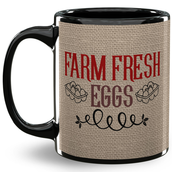 Custom Farm Quotes 11 Oz Coffee Mug - Black