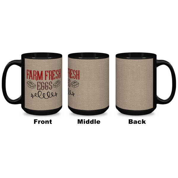 Farm Quotes Coffee Mug - 15 oz - Black APPROVAL