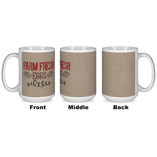 Farm Quotes Coffee Mug - 15 oz - White APPROVAL
