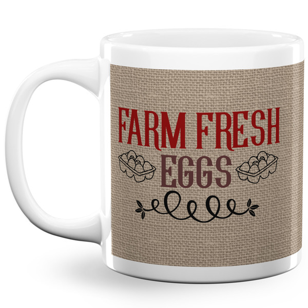 Custom Farm Quotes 20 Oz Coffee Mug - White