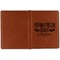 Farm Quotes Cognac Leather Passport Holder Outside Single Sided - Apvl