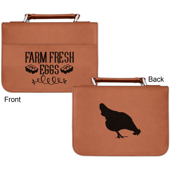 Farm Quotes Cognac Leatherette Bible Covers - Small Double Sided Apvl