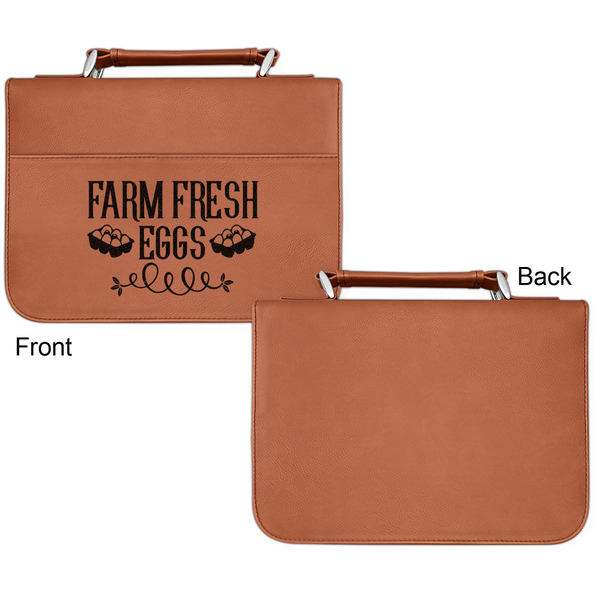 Farm Quotes Cognac Leatherette Bible Covers - Small Single Sided Apvl