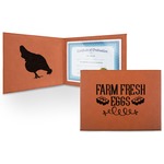 Farm Quotes Leatherette Certificate Holder (Personalized)