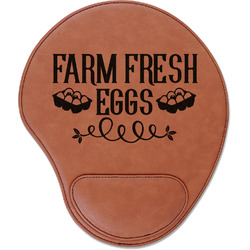 Farm Quotes Leatherette Mouse Pad with Wrist Support