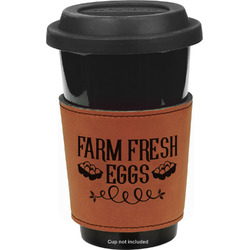 Farm Quotes Leatherette Cup Sleeve - Double Sided