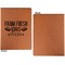 Farm Quotes Cognac Leatherette Portfolios with Notepad - Small - Single Sided- Apvl