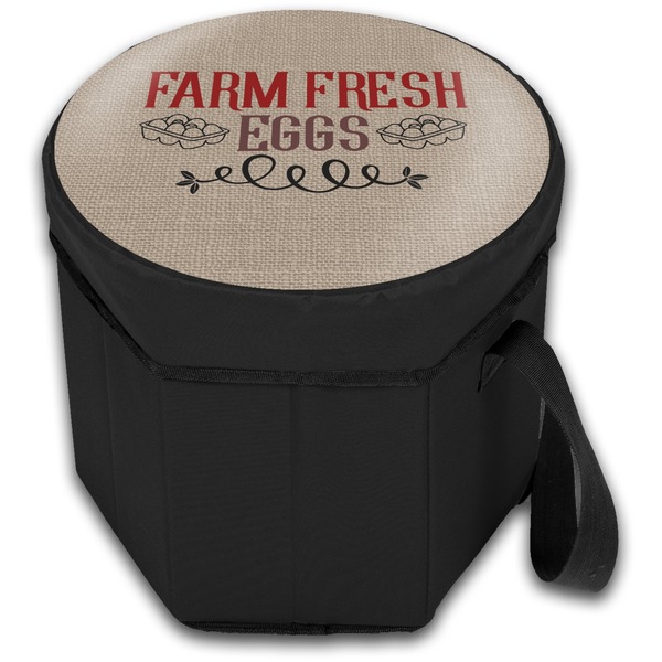 Farm Quotes Collapsible Personalized Cooler & Seat (Closed)