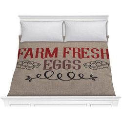 Farm Quotes Comforter - King