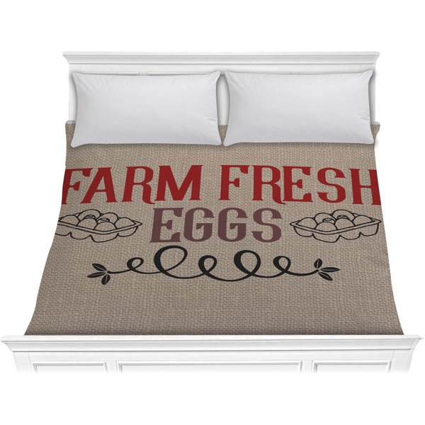 Custom Farm Quotes Comforter - King
