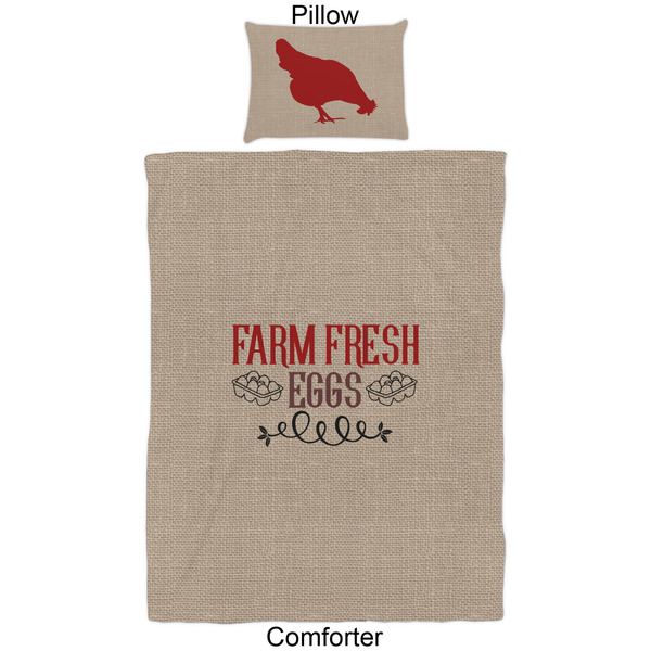 Farm Quotes Comforter Set - Twin - Approval