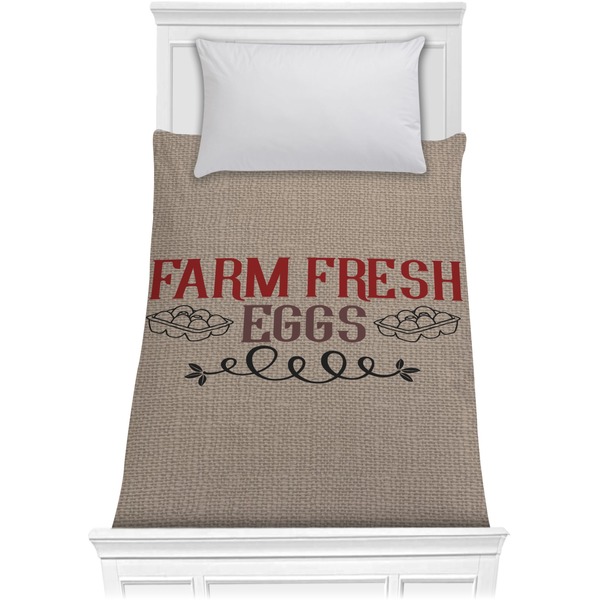 Custom Farm Quotes Comforter - Twin