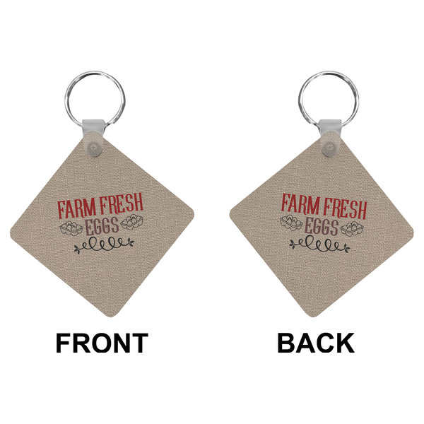 Farm Quotes Diamond Keychain (Front + Back)