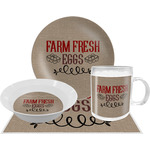 Farm Quotes Dinner Set - Single 4 Pc Setting
