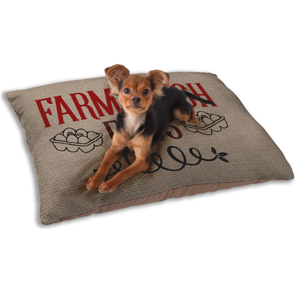 Custom Farm Quotes Dog Bed - Small