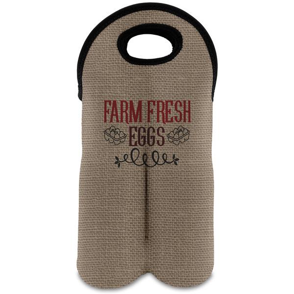 Custom Farm Quotes Wine Tote Bag (2 Bottles)