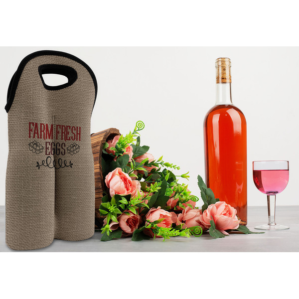 Farm Quotes Double Wine Tote - LIFESTYLE (new)