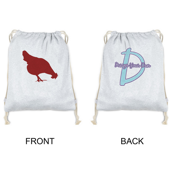 Farm Quotes Drawstring Backpacks - Sweatshirt Fleece - Double Sided - APPROVAL