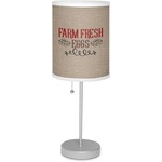 Farm Quotes Lamp with Drum Shade