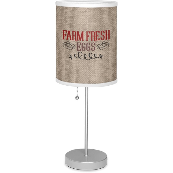 Custom Farm Quotes Lamp with Drum Shade