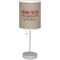 Farm Quotes Lamp with Drum Shade