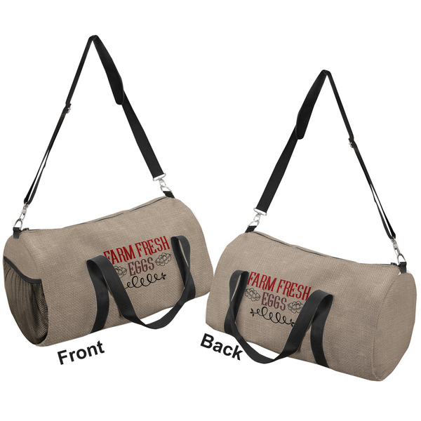 Farm Quotes Duffle bag large front and back sides