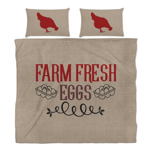 Farm Quotes Duvet Cover Set - King - Alt Approval