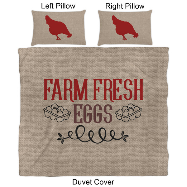 Farm Quotes Duvet Cover Set - King - Approval