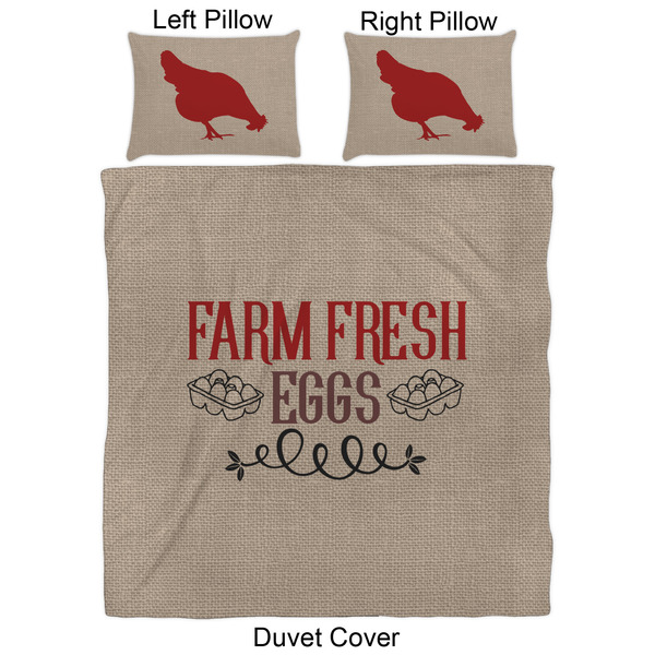 Farm Quotes Duvet Cover Set - Queen - Approval