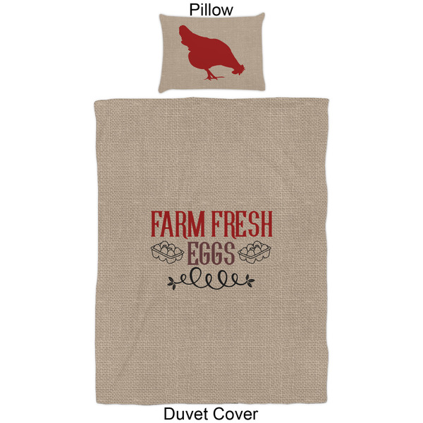 Farm Quotes Duvet Cover Set - Twin - Approval