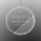 Farm Quotes Engraved Glass Ornament - Round (Front)
