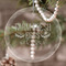 Farm Quotes Engraved Glass Ornament