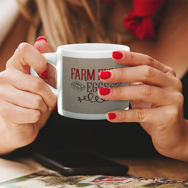 Custom Farm Quotes Double Shot Espresso Cup - Single