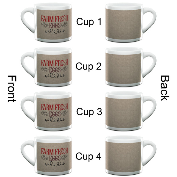 Farm Quotes Espresso Cup - 6oz (Double Shot Set of 4) APPROVAL
