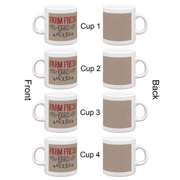 Farm Quotes Espresso Cup Set of 4 - Apvl